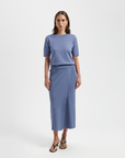 FLO SKIRT - FADED BLUE