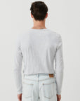 BYSAPICK LS T-SHIRT - GREY MELANGE