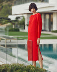 MSCHVILLA DRESS - RED