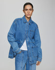 MSCHELI ADA DENIM JACKET - BLUE