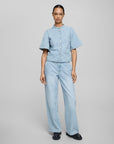 MSCHINGRID LIS HW WIDE JEANS - BLUE