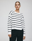 MSCHMAURA RACHELLE PULLOVER - BLACK STRIPES