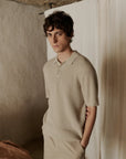 CFKARL STRUCTURED POLO - BEIGE