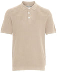 CFKARL STRUCTURED POLO - BEIGE