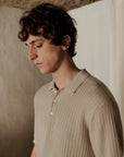 CFKARL STRUCTURED POLO - BEIGE