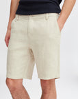 CFPANDRUP LINEN SHORT - BEIGE