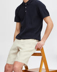 CFPANDRUP LINEN SHORT - BEIGE