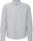 CFANTON LS BD 0159 brushed shirt - mid grey melange