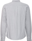 CFANTON LS BD 0159 brushed shirt - mid grey melange