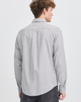 CFANTON LS BD 0159 brushed shirt - mid grey melange