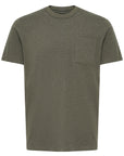 CFJASPER TSHIRT WITH CHEST POCKET - GREEN MELANGE