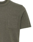 CFJASPER TSHIRT WITH CHEST POCKET - GREEN MELANGE