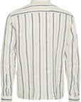 CFDYLAN STRIPED LINEN SHIRT - PLAZA TAUPE