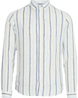 CFDYLAN STRIPED LINEN SHIRT - ESTATE BLUE