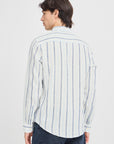 CFDYLAN STRIPED LINEN SHIRT - ESTATE BLUE