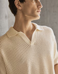 CFEASTON STRUCTURED POLO - WHITE