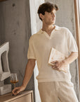 CFEASTON STRUCTURED POLO - WHITE