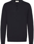 CFOSVALD fine knitted polo knit - dark navy