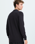 CFOSVALD fine knitted polo knit - dark navy