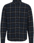 CFMACE LS BU CHECKED SHIRT - NAVY CHECKED