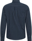 CFMACE LS BU CHECKED SHIRT - NAVY STRIPE