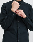 CFARSEN LS BU SHIRT - NAVY