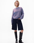 STRIPED LONG SLEEVE - BRUNERRA BLUE