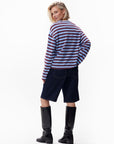 STRIPED LONG SLEEVE - BRUNERRA BLUE