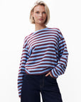 STRIPED LONG SLEEVE - BRUNERRA BLUE
