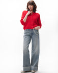 Button up cardigan - Red