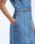 Kinsley Dress - Stream Sky Retro