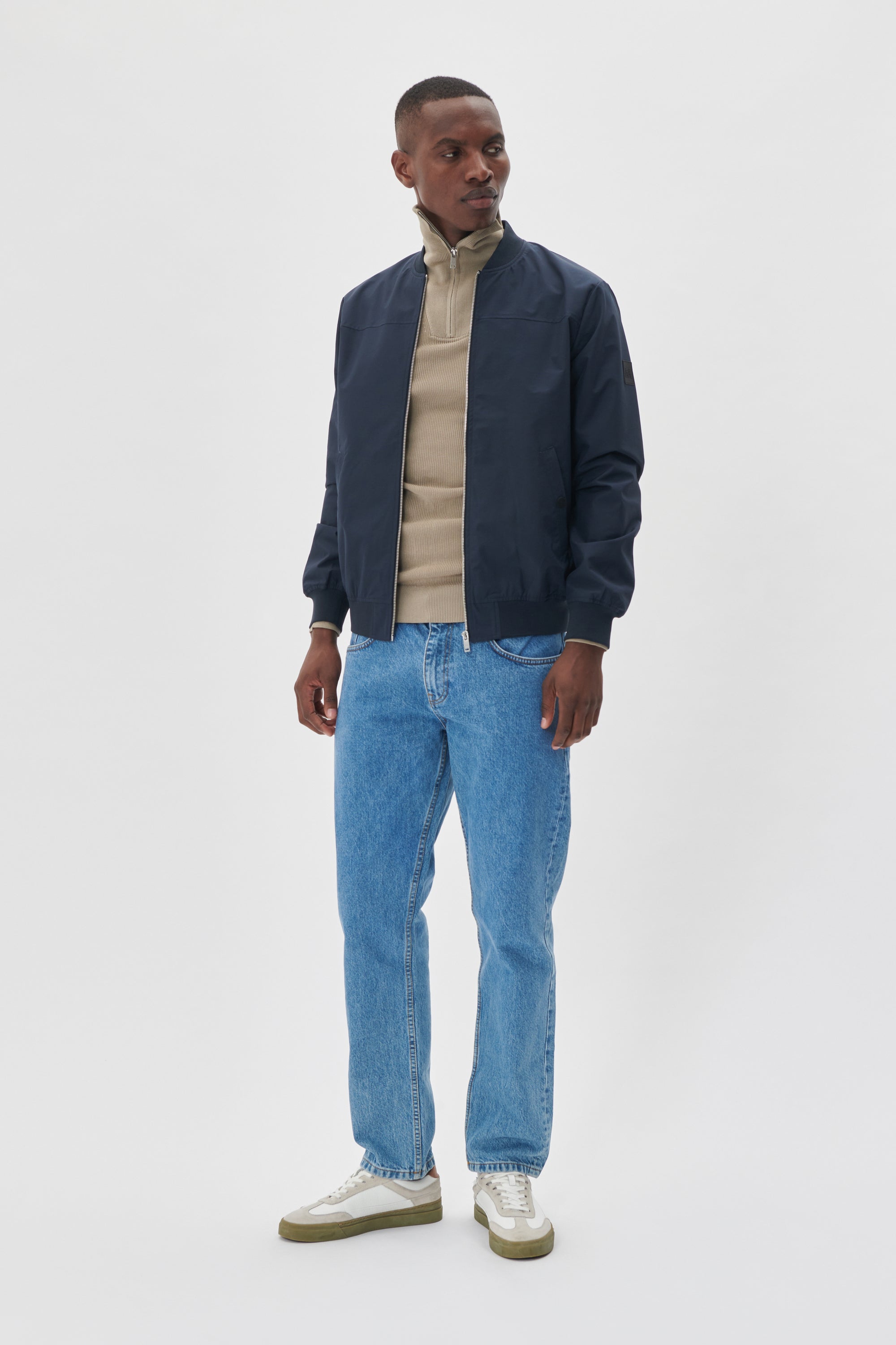MACLAY BOMBER JACKET - DARK NAVY