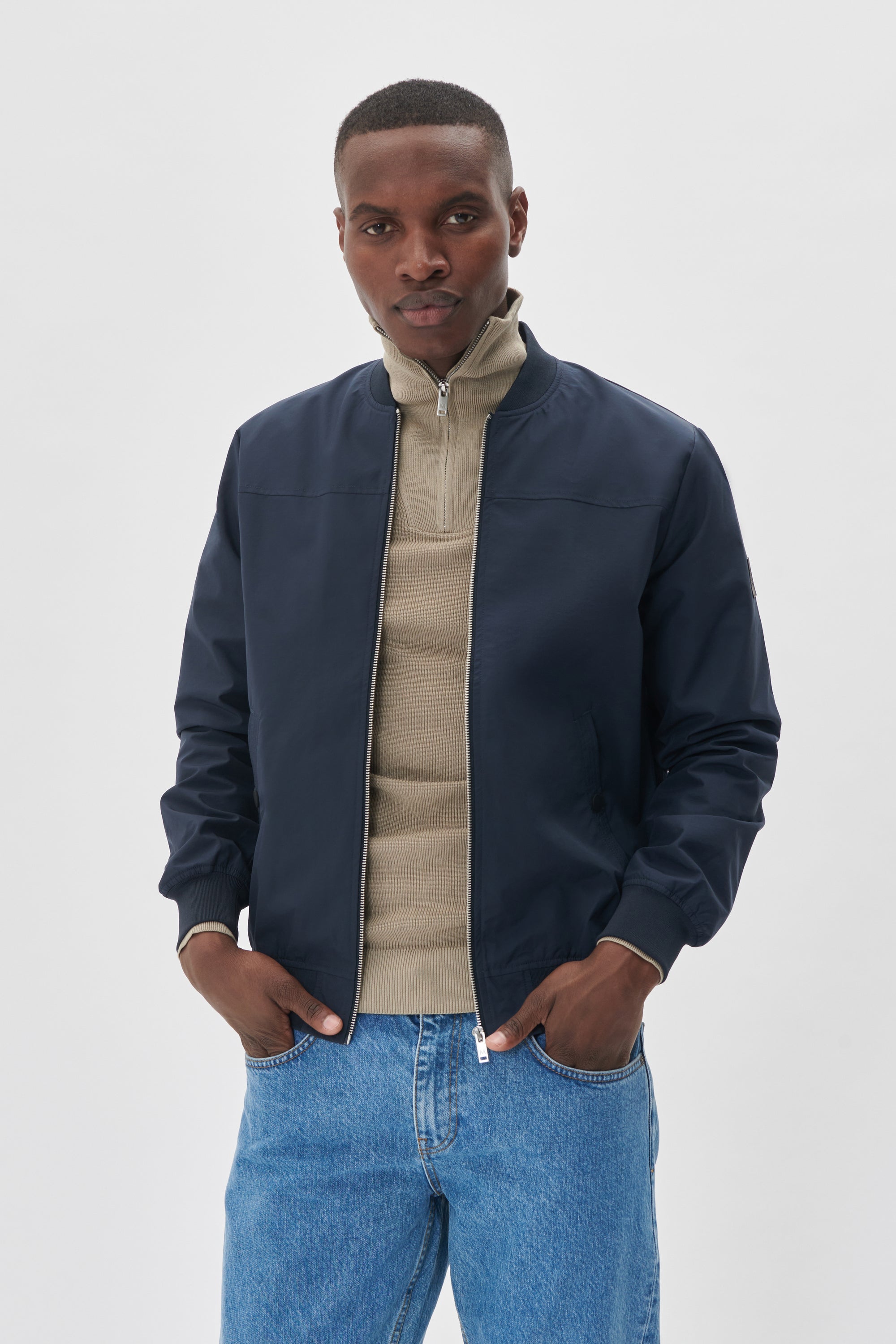 MACLAY BOMBER JACKET - DARK NAVY