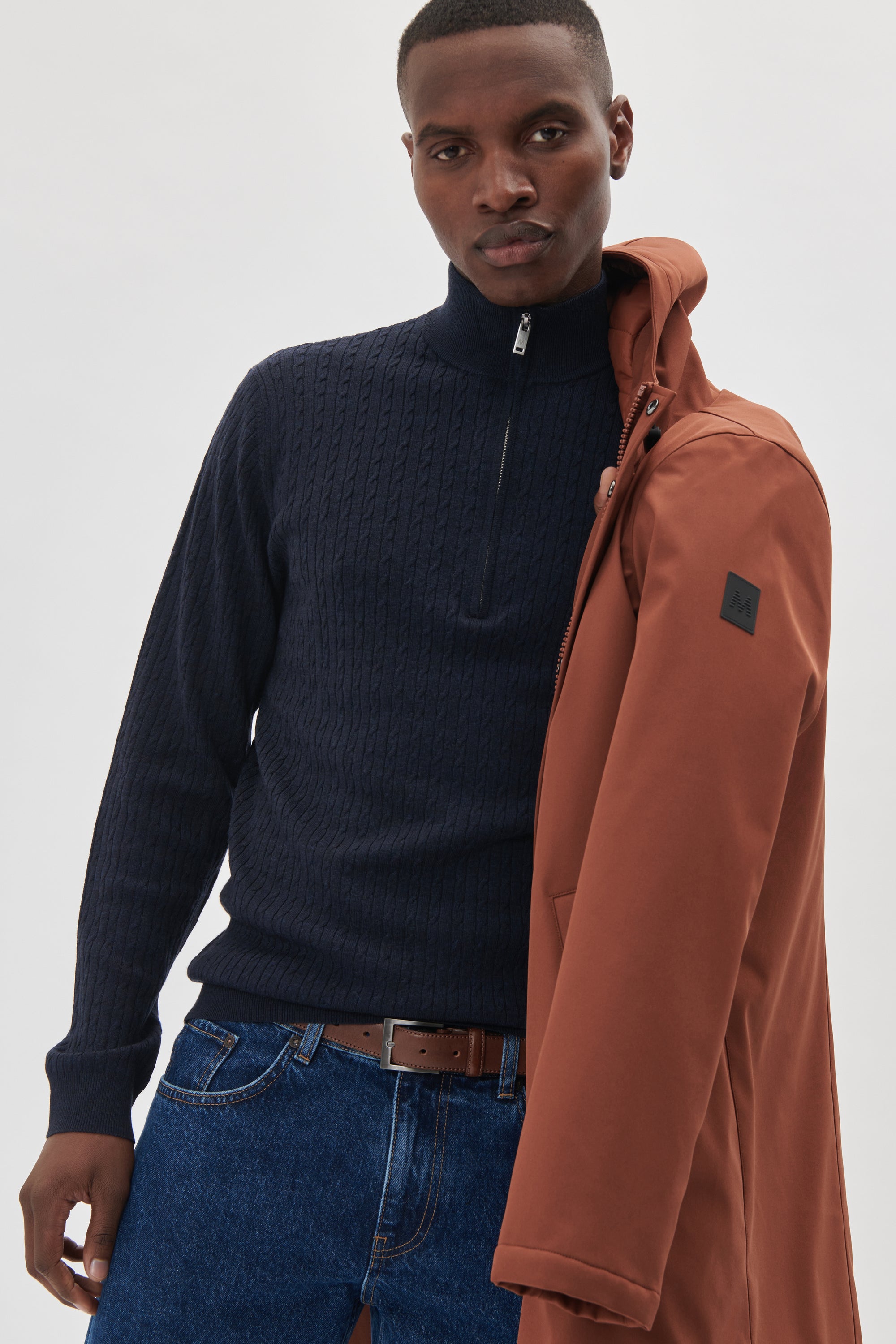 MAMASON SZ CABEL - DARK NAVY MELANGE