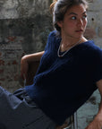 SARI SKIRT - CARREAUX NAVY