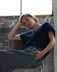 SARI SKIRT - CARREAUX NAVY