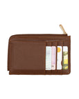 DR MINI ZIPPER WALLET - BROWN