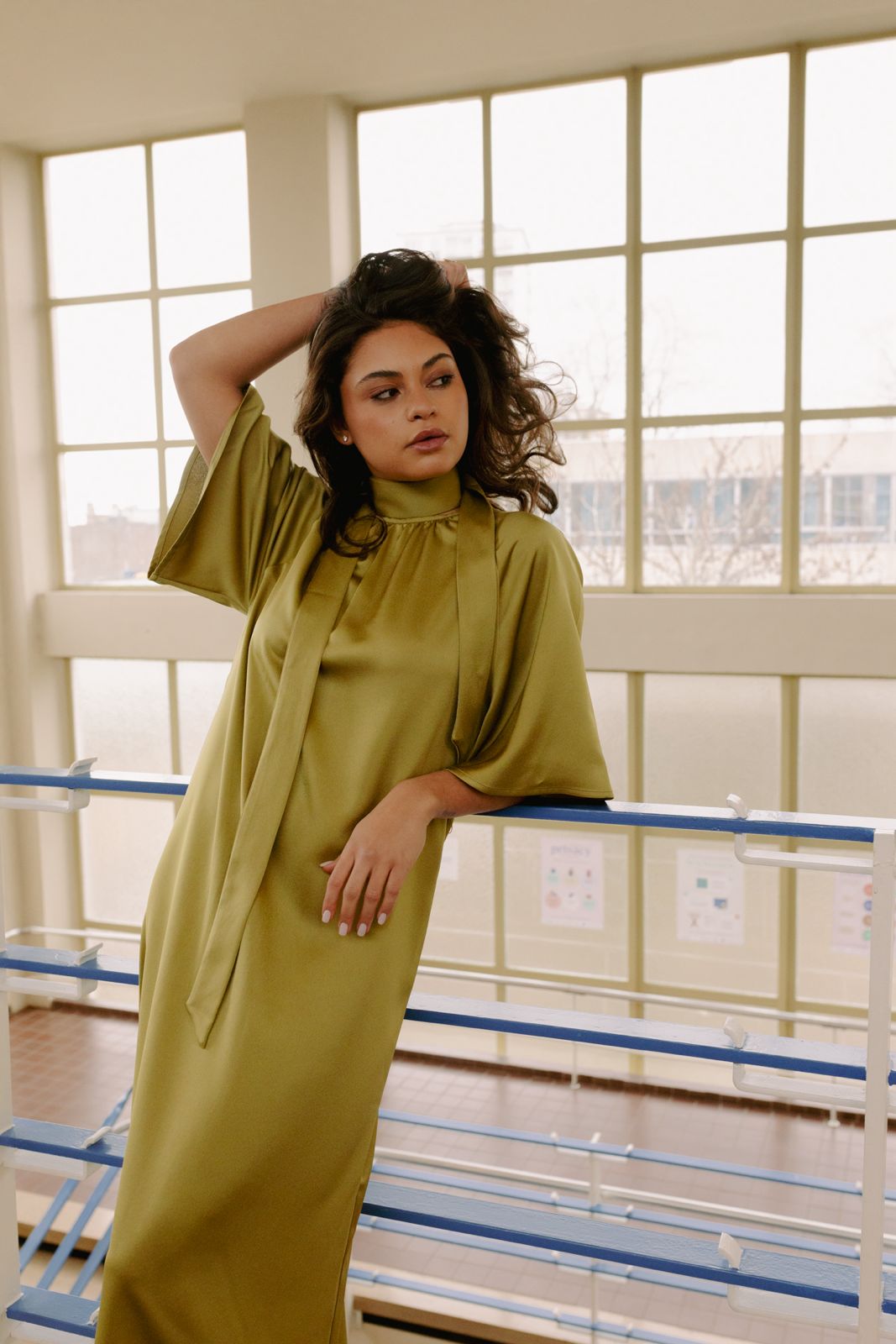 GEORGE DRESS - OLIVE