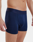 3 PACK BAMBOO BOXERS - NAVY